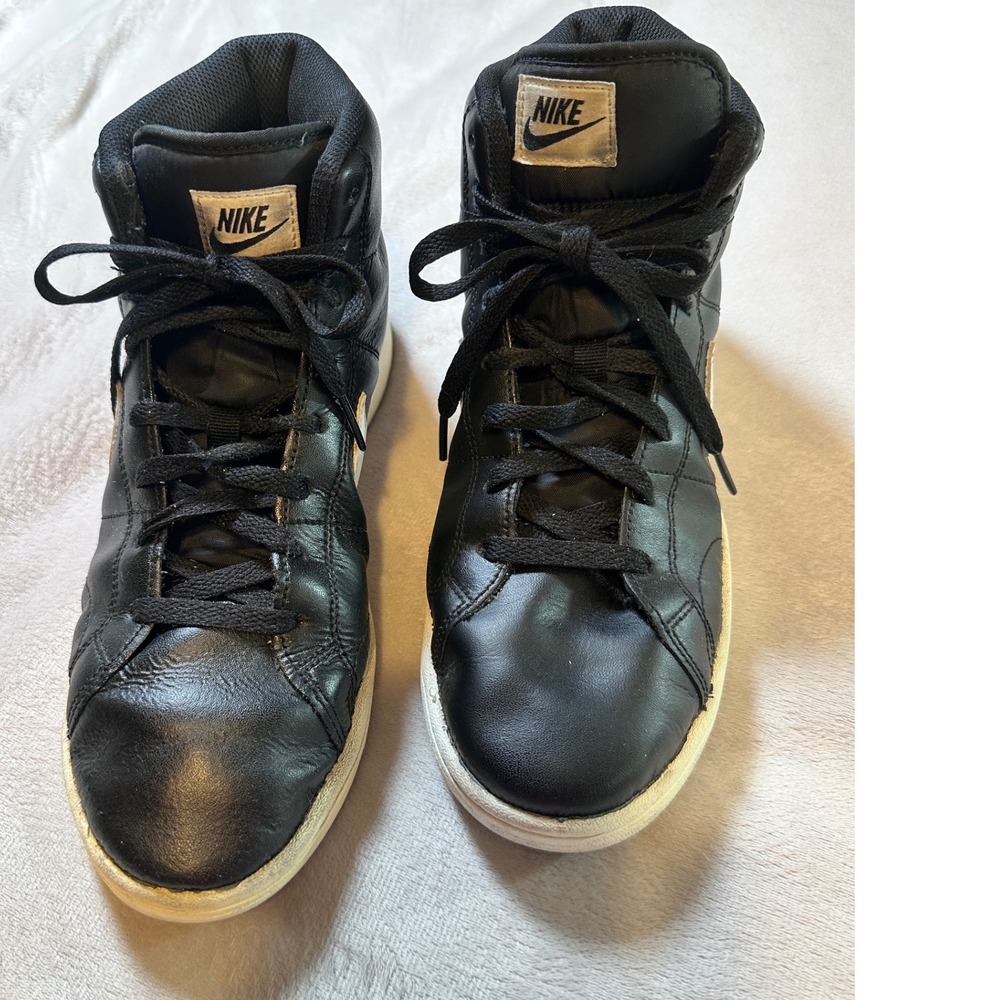 Nike Court Royale 2 Mid Mens Black White Sneakers CT1725-001 Size 9.5